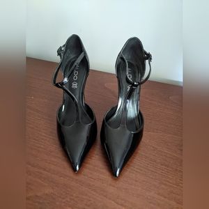 ALDO Patent Leather T strap heels